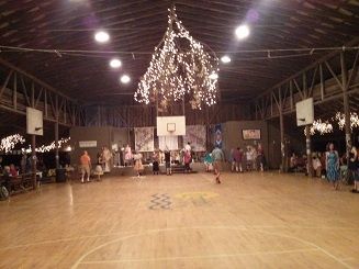 The dance hall at Camp Mentone
